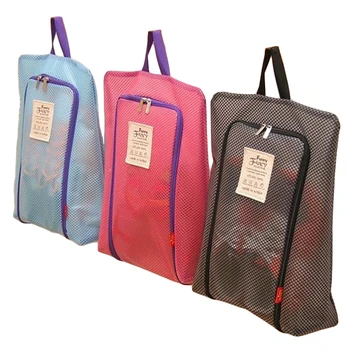 

15PCS / LOT Waterproof mesh shoe storage bag shoe bag Travel Handbag Luggage Storage Bag