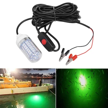 

Hot Sale Portable 12V Fishing Light LED Underwater Fishing Light Lures Fish Finder Lamp Attracts Prawns Squid Krill (4 Colors )
