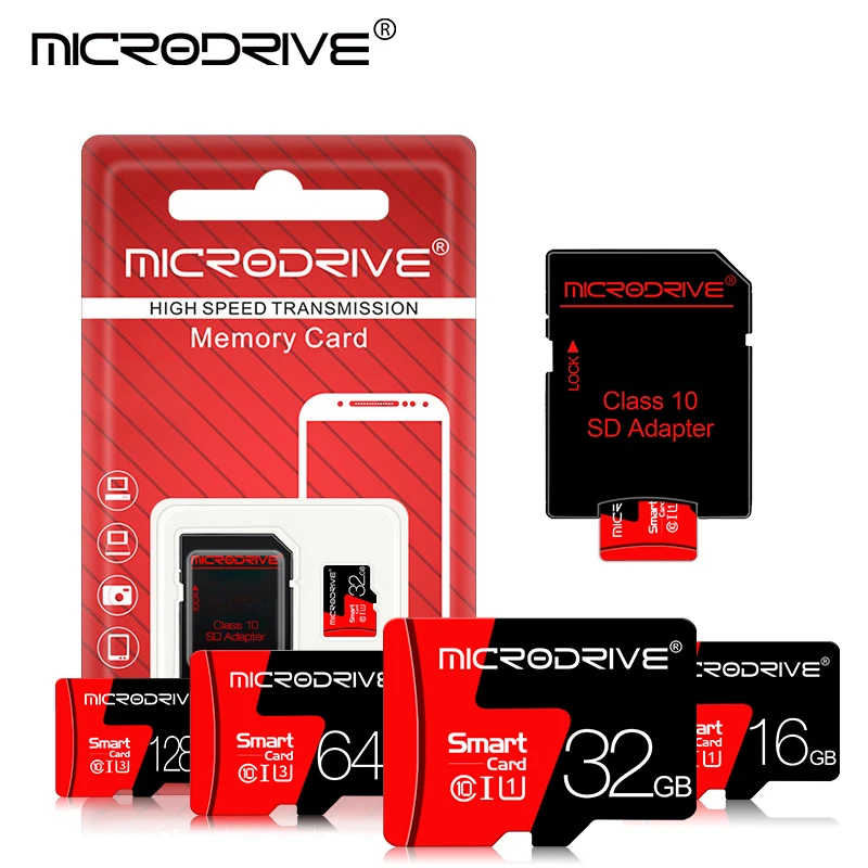 Ультра карта памяти Micro SD 8 ГБ/16 ГБ/32 ГБ/64 Гб/128 Гб sd 32 C10 мини TF Бесплатный адаптер |