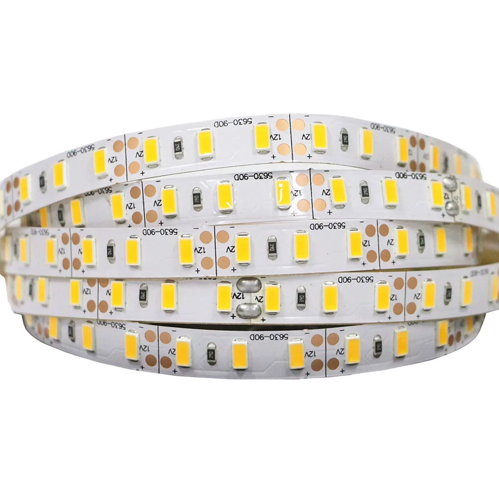 Светодиодный светильник теплый белый 5 м 5630 5730 SMD 12 в пост. Тока 60/90/120 светодиодов/м