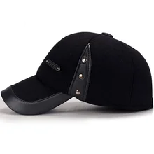 Повседневная мотоциклетная Кепка Snapback Новая мода высокого качества Осень Зима Мужчины искусственная кожа шляпа в стиле пэтчворк кепка мужская бейсболка оптом