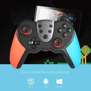 

NFC Bluetooth Wireless Gamepad Joystick Controller w/Dual Vibration w/Gyroscope w/Type-C Port Fit for Nintend Switch