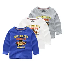 Импортные товары в Европе и Америке, Детская футболка из чистого хлопка для больших мальчиков детская куртка универсальная рубашка a Genera