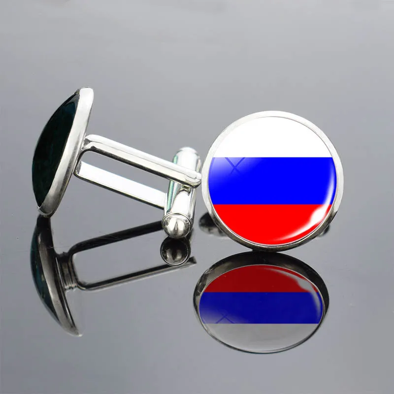 Запонки с изображением флага разных стран модная мужская рубашка манжеты кнопки