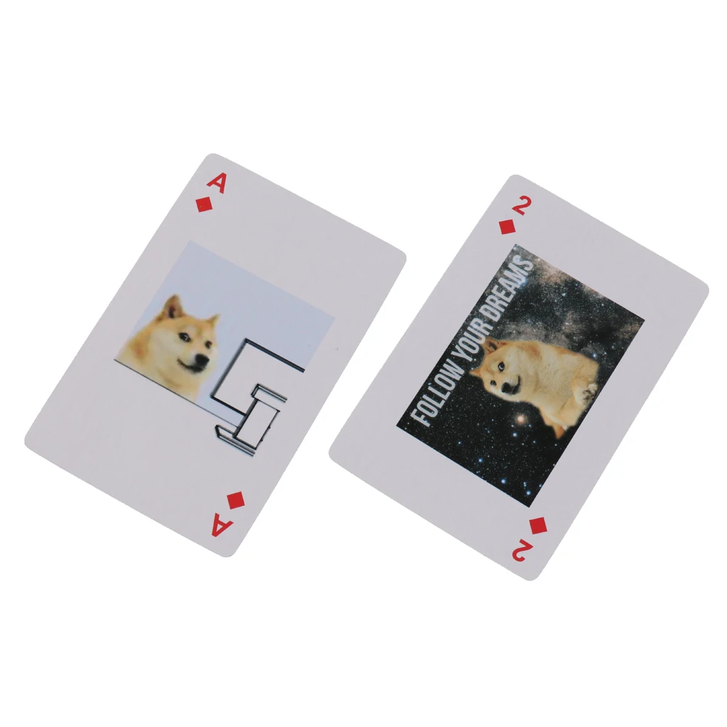 54 Pieces Funny Images Playing Cards Poker Set Party Pocker Games