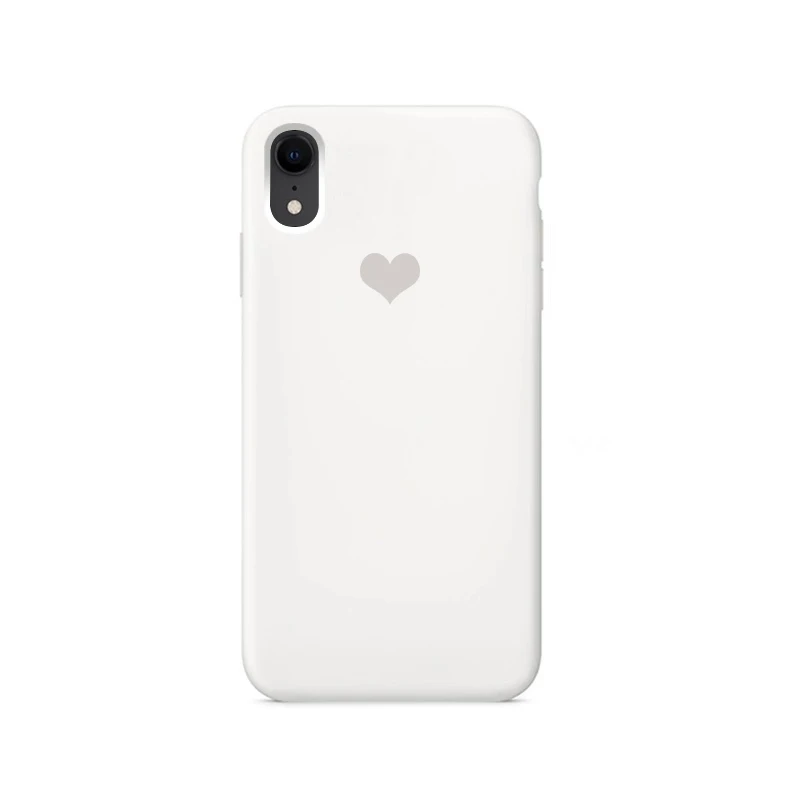 Силиконовый чехол с логотипом для iPhone 11 Pro Max 11 Pro 11 XS Max XR XS X 7 8 6 6S Plus внутренний защитный чехол из микрофибры для мобильного телефона s - Цвет: White