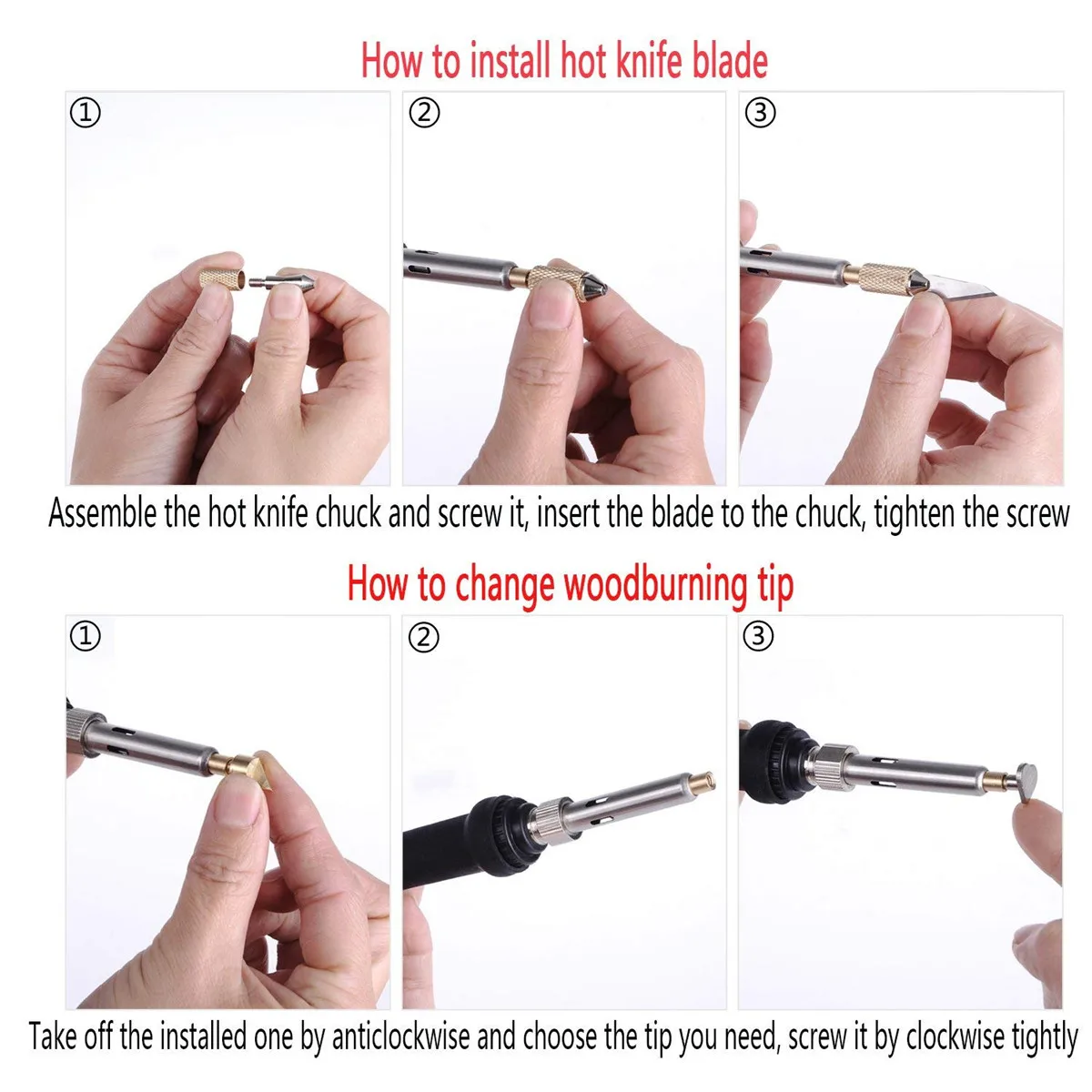 

61Pcs/set 60w Adjustable Soldering Iron Carving Pyrography Tool Wood Embossing Burning Soldering Pen Set Welding Tips Kit