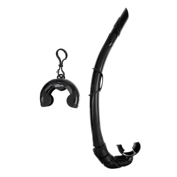 

Foldable Silicone Underwater Diving Snorkel Breathing Hose Wet Type Black
