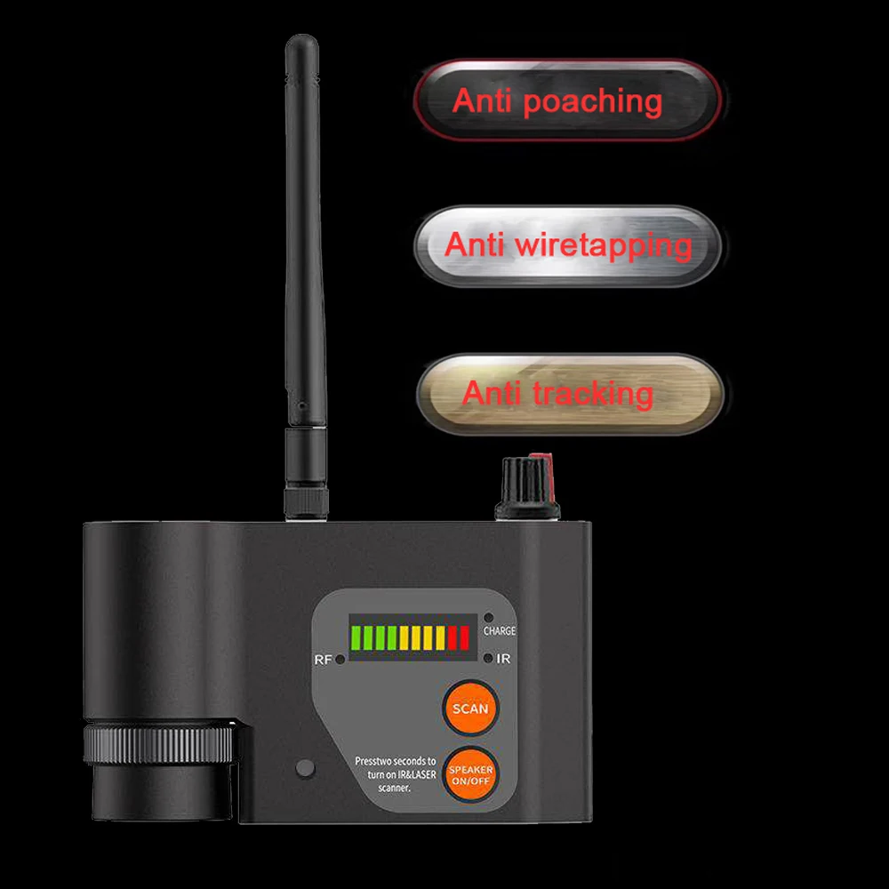 Detector de Câmera sem Fio Super Scanner Sinal Anti Escuta Caça Furtiva Auto Defesa Infravermelho Câmera Wi-fi Localizador 2020nova rf