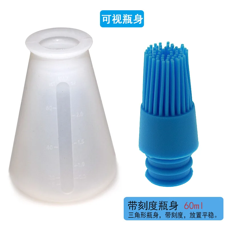 Thickened Silicone Bottle Brush with Measuring Barbecue Brush Bakery Brush Sauce Brush Butter Brush High-temperature Resistant R