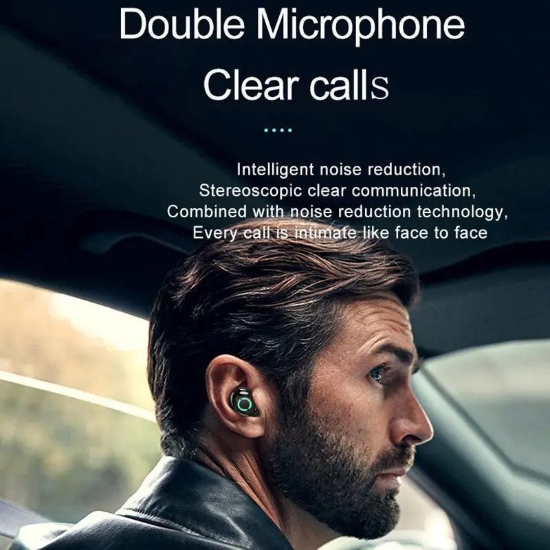 LEORY T5 TWS bluetooth Наушники Hi-Fi стерео CVC8.0 шумоподавление бинауральные HD вызов Водонепроницаемая спортивная Гарнитура для Xiaomi huawei
