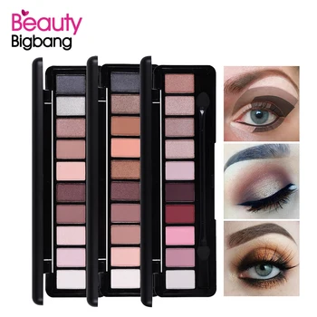

BEAUTYBIGBANG 10 Colors Natural Women Makeup Glamorous Eyeshadow Palette Shimmer Matte Eye Shadow Powder Cosmetic With Brush