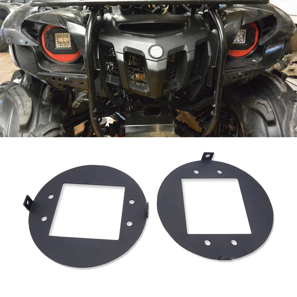 For Yamaha Grizzly 2009-2014 550 and 2007-2015 700 LED Work Lights Headlight Mount Brackets for yamaha yxz1000r 15 24 led headlight brackets w plug