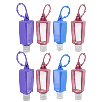 

8pcs Hand Sanitizer Bottle Refillable Bottle Practical Storage Container Sub Packaging Bottles with 8pcs Bottle Cover