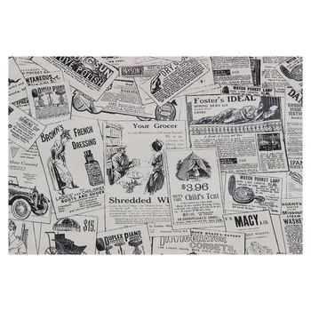 

Fashion3D retro stereo imitation newspaper pattern waterproof wall stickers self-adhesive stickers wallpaper 45 * 100cm