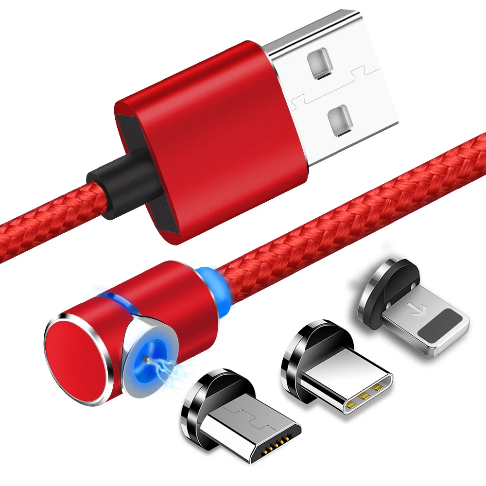 Магнитное зарядное устройство Micro USB кабель для iPhone samsung Android Быстрая зарядка Магнит usb type C кабель Шнур для мобильного телефона