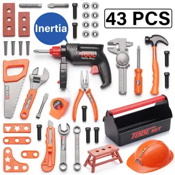 

Children's Toolbox Set Simulation Repair Tool Toy Drill Screwdriver Simulation Repair Toolbox Toy Tool Set Educational Toy Set