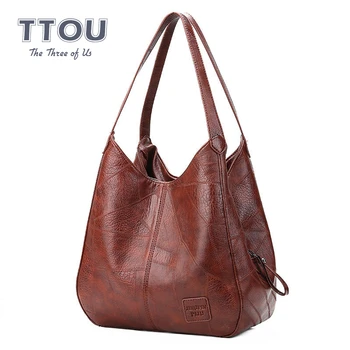 

TTOU Vintage Womens Hand bags Designers Luxury Handbags Women Shoulder Bags Female Top-handle Bags Fashion Brand Handbags
