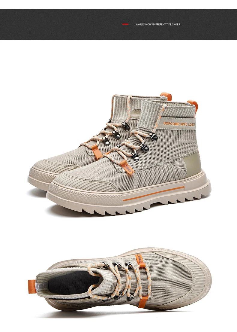Times New Roman Fashion High Quality Men Boots Winter Ankle Boots Riding Boots Outdoor Working Boots Men Shoes