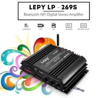 

LP-269S Lepy Bluetooth without adaptor Digital Player HIFI Stereo Audio Power 2CH 45W Home Multimedia Support SD USB FM MP3 DVD