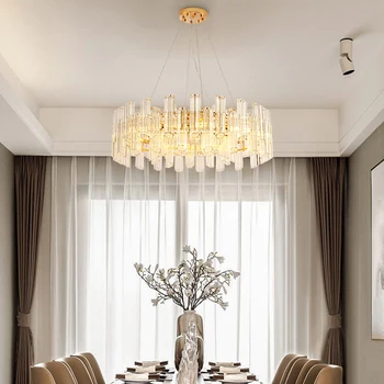 

Luxury Postmodern Living Room Chandelier Glass Pendant Light Droplight Ceiling Fixture Lamp Bedroom Decorative Hanging Lighting