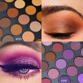 

35 Color Eyeshadow Pallete Wholesale Beauty Glazed Makeup Pallete Pigment Cosmetics Eye Shadow Make Up Palette Eyeshadow Palette