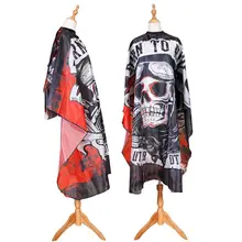 Парикмахерская накидка из полиэстера с черепом для стрижки волос E7CF