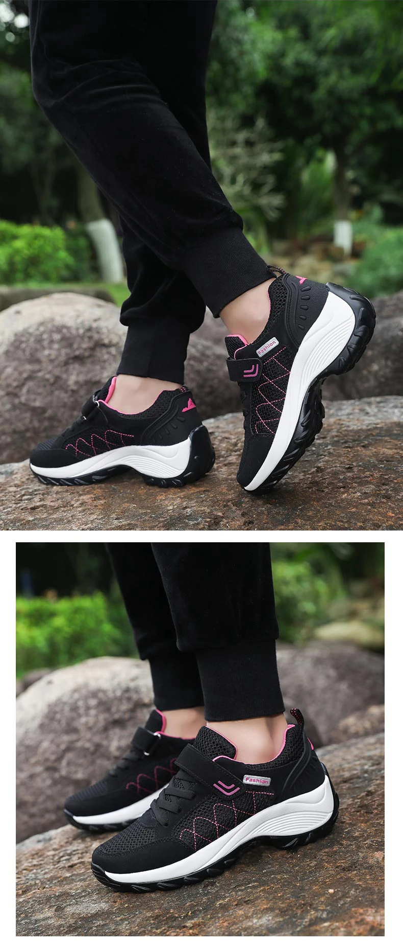 Golden Sapling Plus Size Sneakers Women Breathable Air Mesh Trainer Running Shoes Fitness GYM Lightweight Women's Sports Sneaker