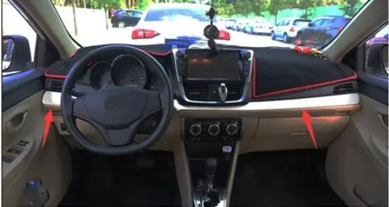 Подходит для- для Toyota vios Центральной Консоли панель специальный центральный управления Декоративная полоса