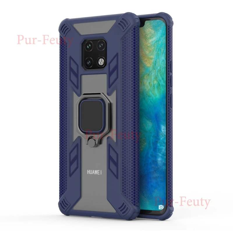 Чехол для huawei mate 20 Pro LYA L09 L29 силиконовый защитный бампер Противоударный задняя крышка для mate 20Pro LYA-L09 LYA-L29 металлическое кольцо