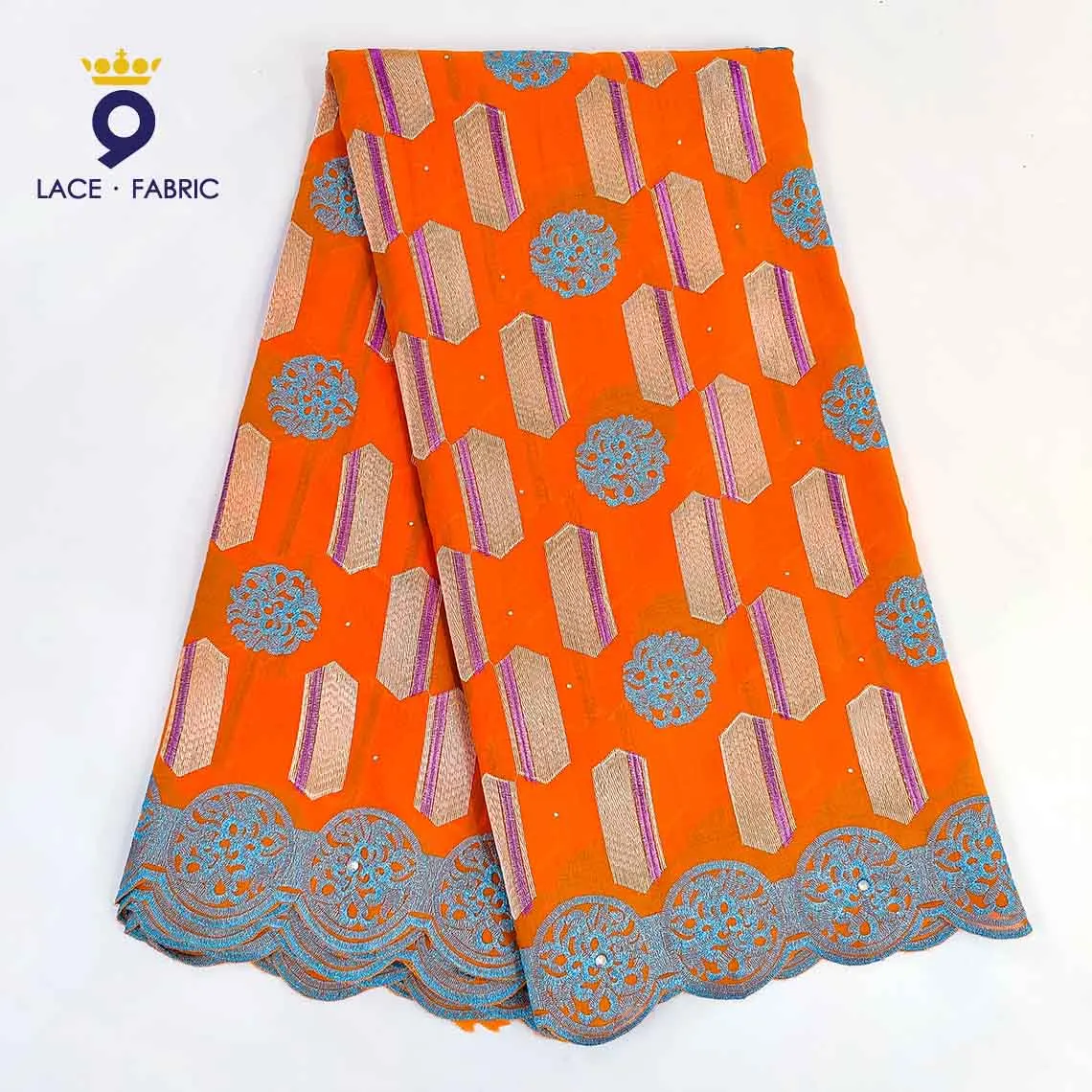 

2022 Fashion African Swiss Voile Lace Fabric Nigerian 100% Cotton Embroidery For DIY Wedding Party Sewing Dresses Dry Laces
