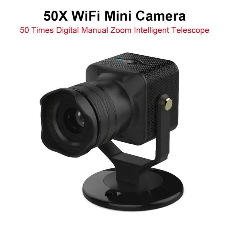 

Y9 50X Mini WIFI Telescope Digital Lens Rotatable Wireless Camera Camcorder Monitoring WIFI Manual Zoom Home Mobile Phone