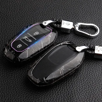 

02B Fits For Peugeot 2008 3008 5008 2 Button Remote Key Fob Shell Case Ce0523 Hu83 Shell Cover Key Protector Fashion TPU