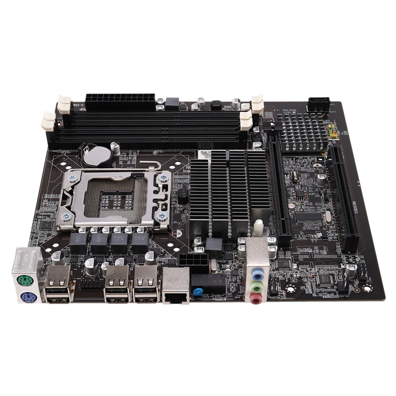  X58 Desktop Motherboard LGA 1366 4-Channels DDR3 32GB RAM Mainboard for Intel E5520/L5520 X5650 Cor