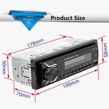 

Factory Price Car-styling Car Bluetooth MP3 Player In Dash AUX-in Radio Receiver Car Accessories Interior For Auto