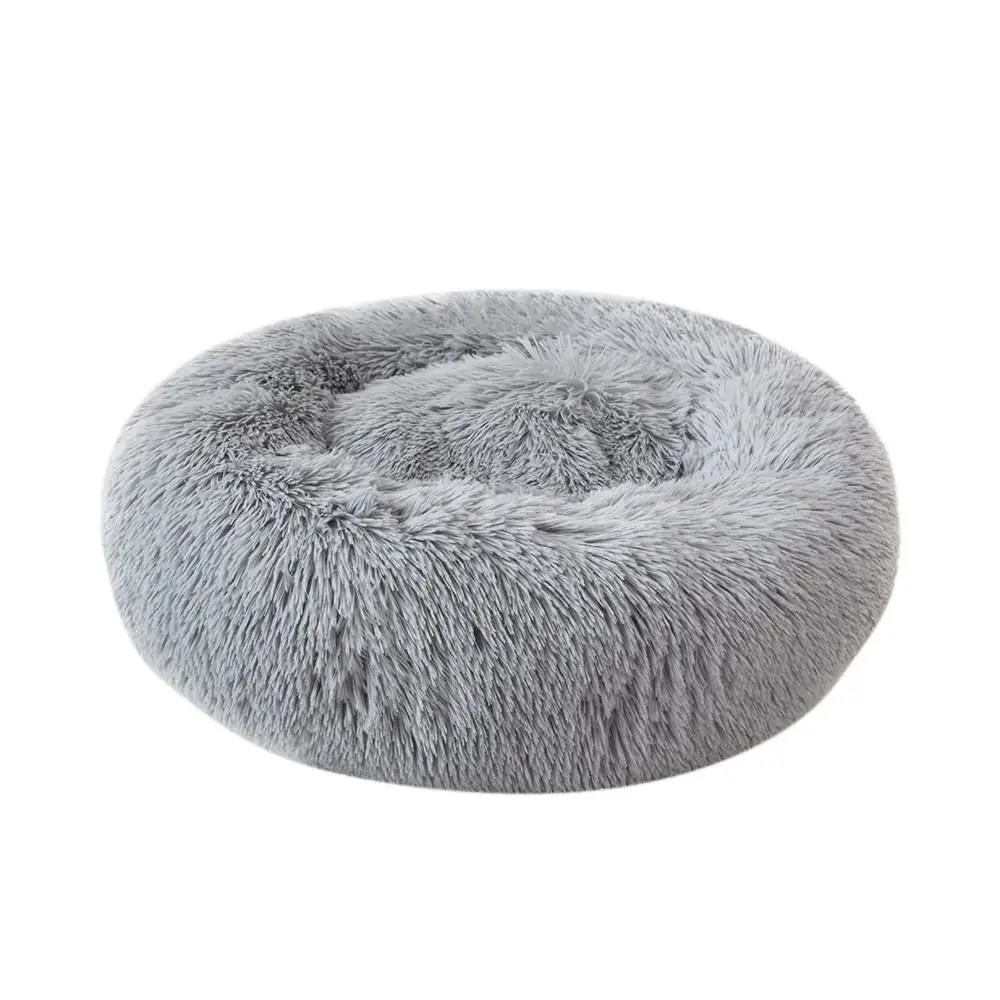 C-Light grey Мягкая кровать для собаки моющаяся длинная плюшевая собачья Конура для кошки домашние коврики диван для собаки чихуахуа собачья корзина теплая кровать для питомца - Цвет: C-Light grey