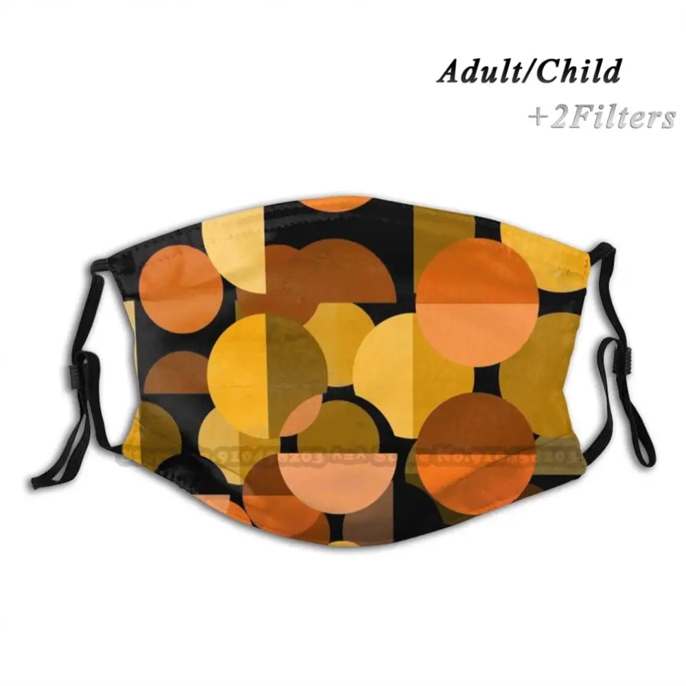 Осенняя моющаяся многоразовая Ультрамодная маска для лица с фильтрами детей и