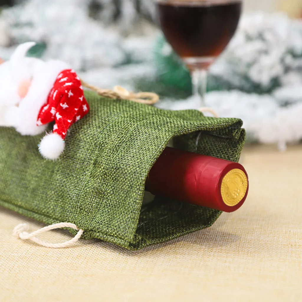 L5 Merry Christmas Santa Wine чехол для бутылки Xmas Festival вечерние Декор Стола Подарок Рождественское украшение для дома Прямая поставка