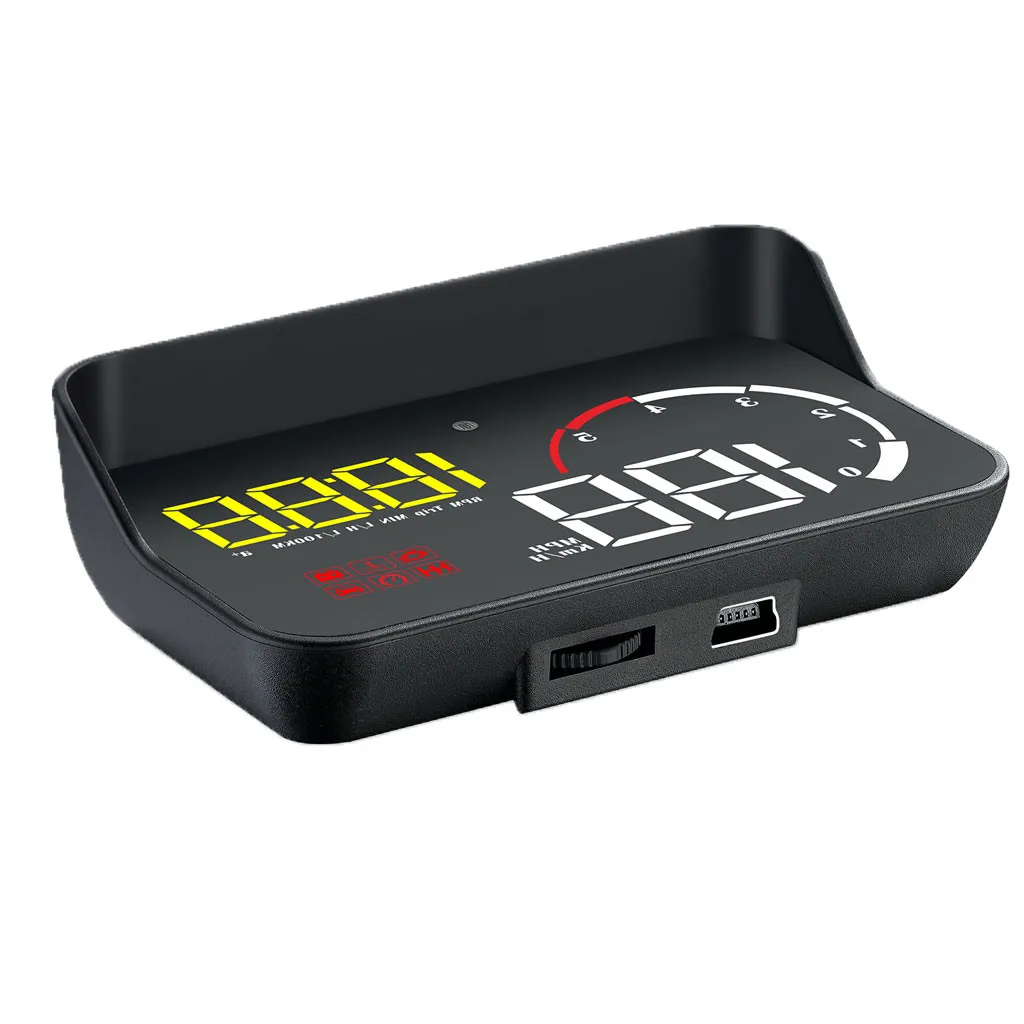 M10 автомобильный HUD OBD2 цифровой автомобильный HUD светодиодный дисплей с головкой, скорость перегрузки Спидометр Предупреждение электронная сигнализация Аксессуары# J - Цвет: B