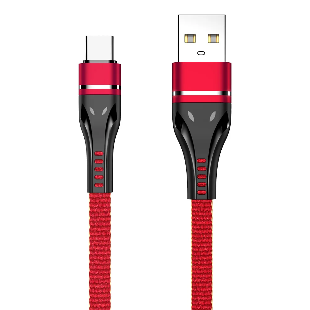 AFY usb type-C кабель для Oneplus 6t xiaomi redmi note 8 pro шнур для быстрой зарядки данных USB C кабель провод для зарядки usb type-c 1 м - Цвет: Red