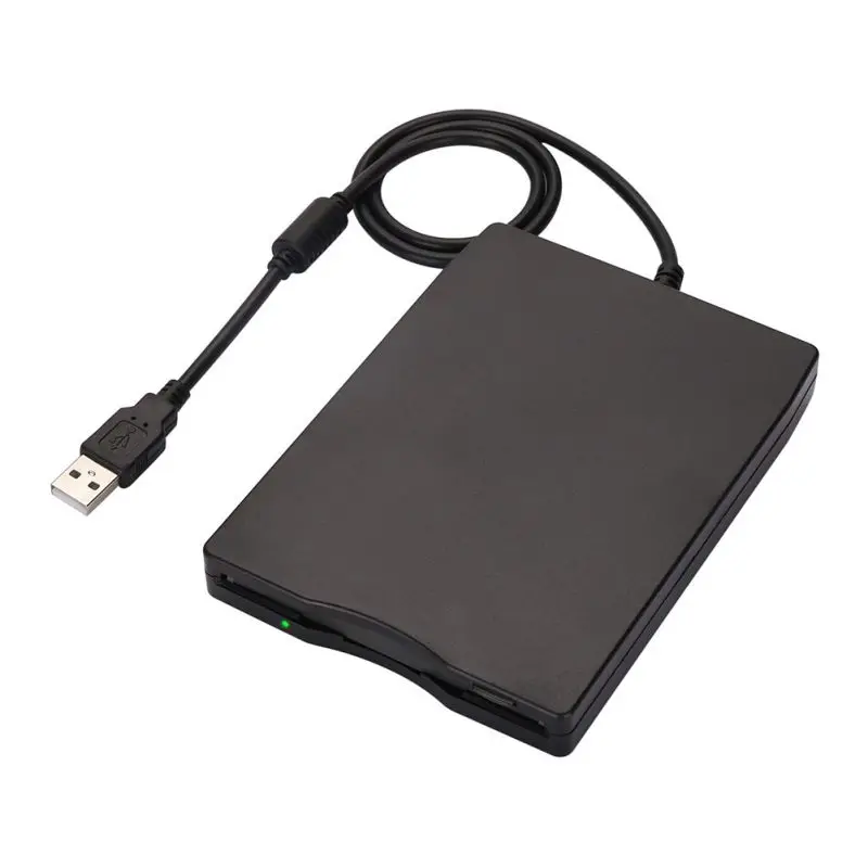 Черный 3,5 дюймовый USB внешний флоппи-дисковод Plug-and-play F карта памяти - Цвет: Черный