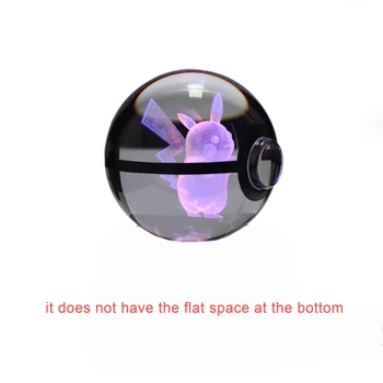 

3D Laser Pokemon Go Crystal Ball Figurines with Pikachu Children's Educational Gifts