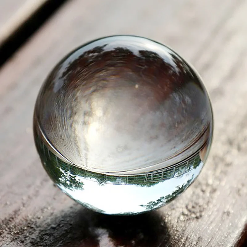 9 см Прозрачные Cyrstal Lensball фотографии украшения акробатика творческий подарок на день рождения Ремесло Декор фэн шуй декоративные шары