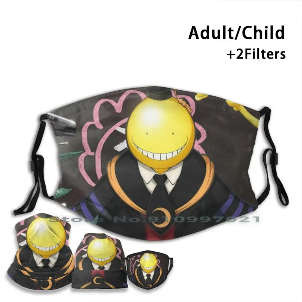 Koro Sensei класс убийц индивидуальный дизайн для детей и взрослых маска фильтр