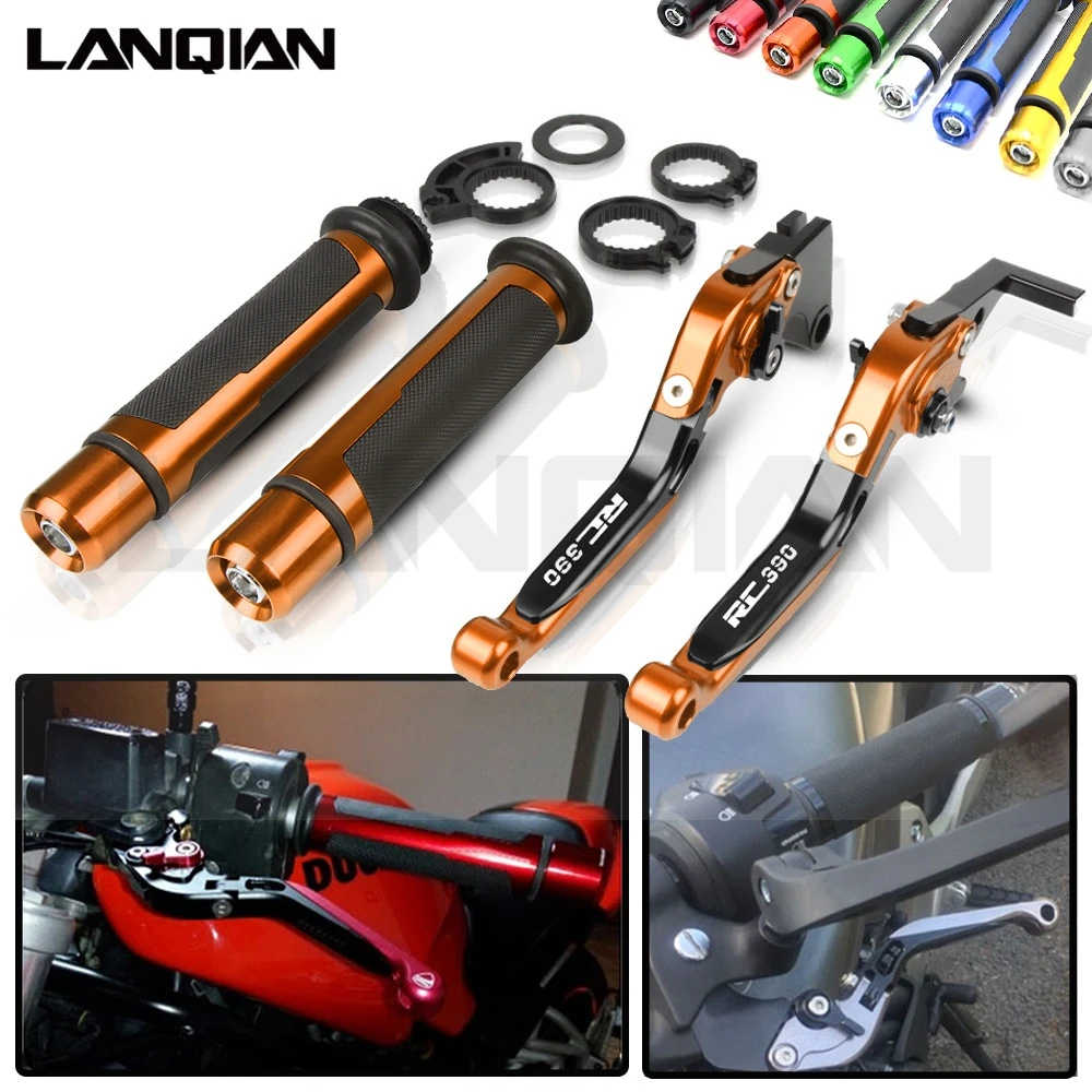 

For KTM RC 390 Motorcycle CNC Brake Clutch Lever & 7/8 22MM Handlebar Grips RC390 2012 2013 2014 2015-2017 2018 2019 Accessories