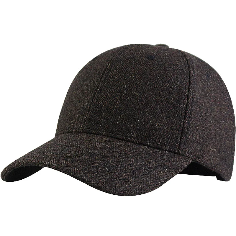 Winter Dad Caps Big Head Man Plus Size Baseball Cap Adult Outdoors Felt Large Snapback Hat 56-60CM 60-65CM
