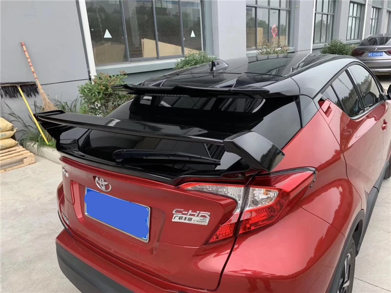 Использовать для Toyota C-HR спойлер на крыше высокого качества ABS пластик 17 18 19 лет настроить цвет DIY окрашенные стеклянные задний спойлер