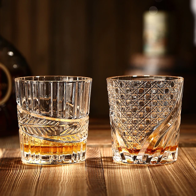 Creative Whisky Glasses, Thick Bottom Old Fashioned Rock Drinking  Glassware, Scotch Whisky, Bourbon, Cocktails