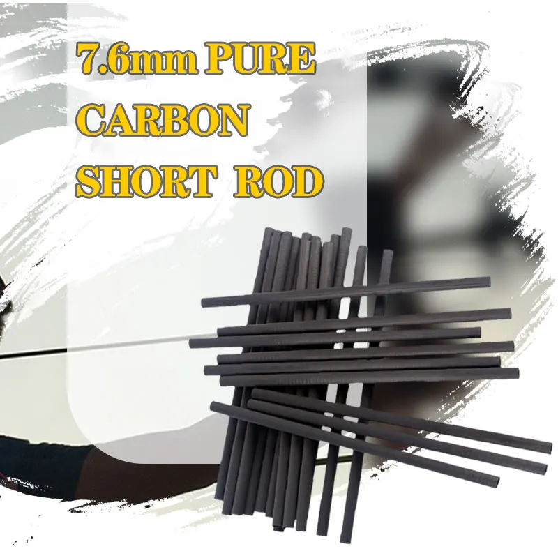 

Pure carbon archery accessories, 24 pieces, handmade, pure carbon, 7.6mm, traditional arc composite bow and arrow rod