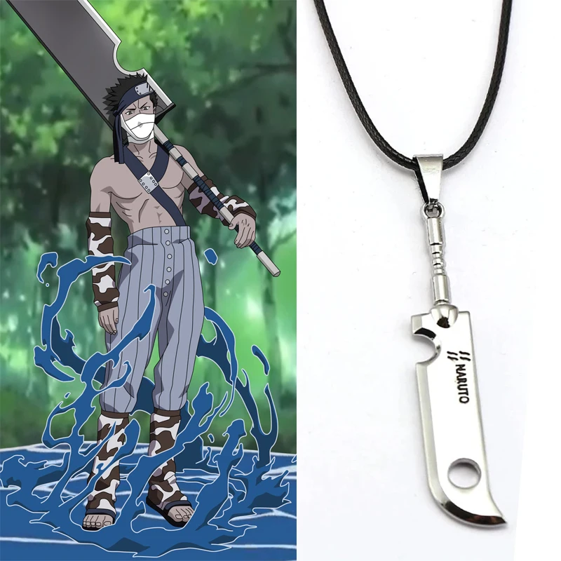 Anime Necklace Momochi Zabuza Sword Fashion Rope Pendant Fans Gift Hot Jewelry Action Figure Cosplay Toys | Украшения и